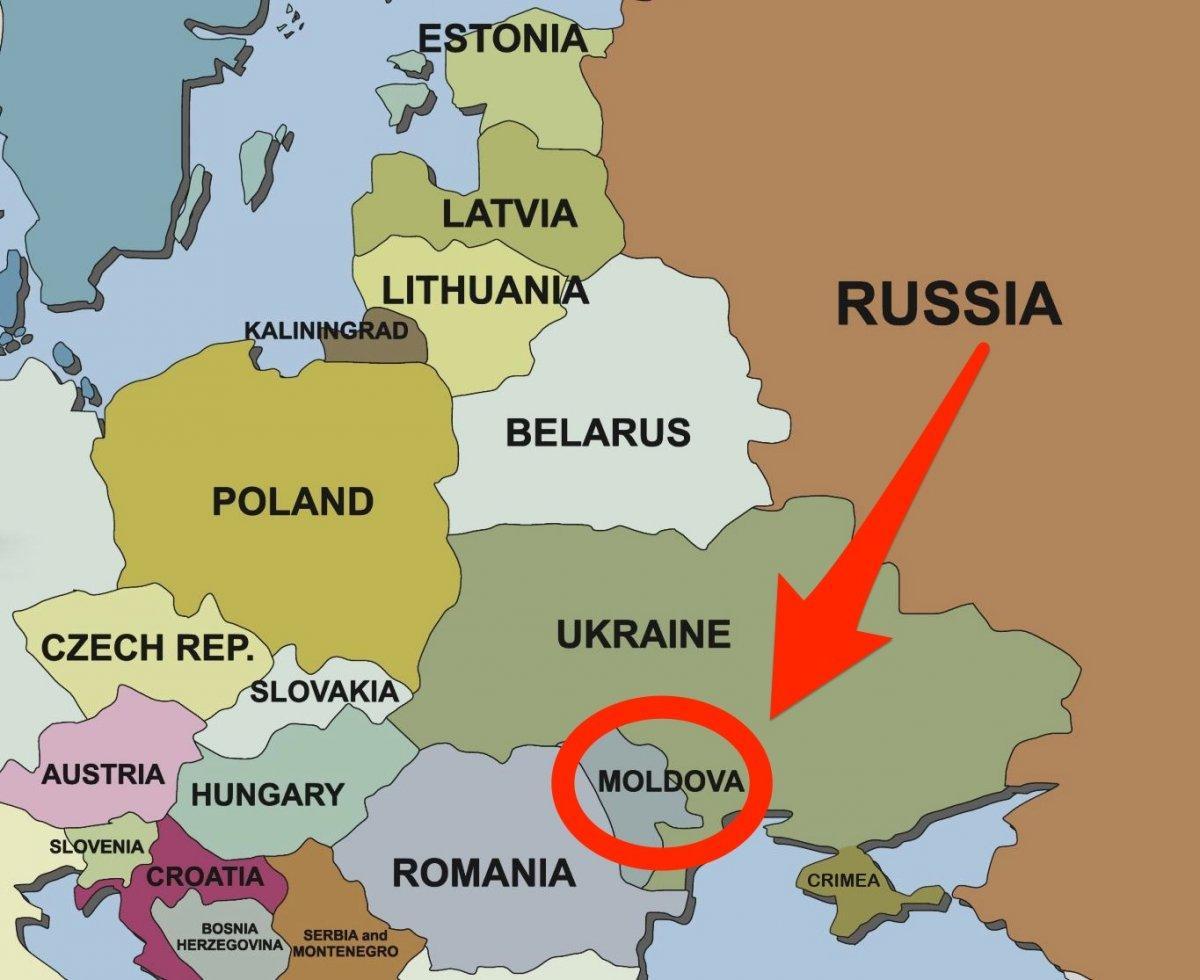 kart over Moldova